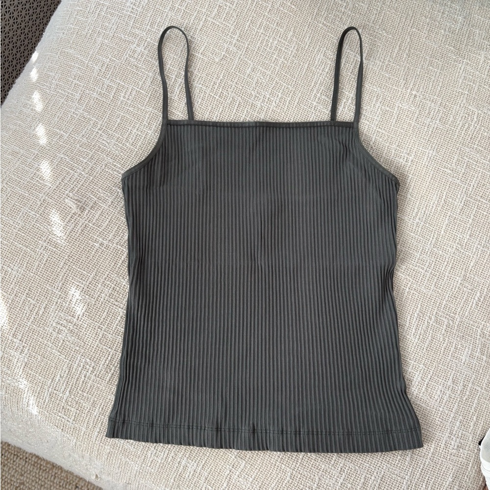 Wilfred Dark Gray Ribbed Camisole